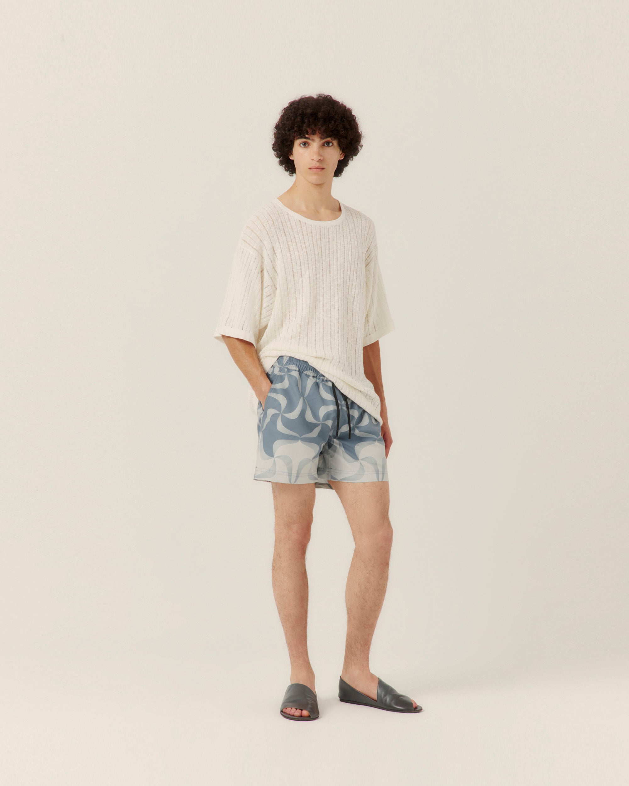 Pointelle Knit T-Shirt