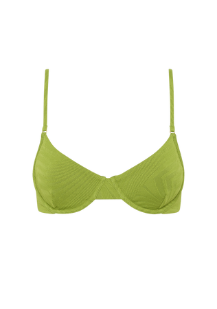 Fella - Alfie Scoop Neck Bikini Top Fern